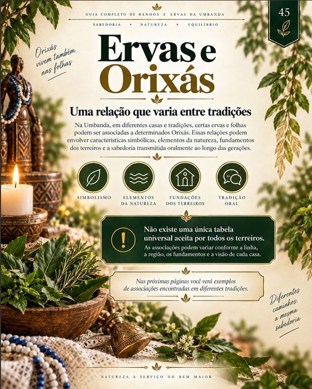 Imagem de ervas e Orixás aqui